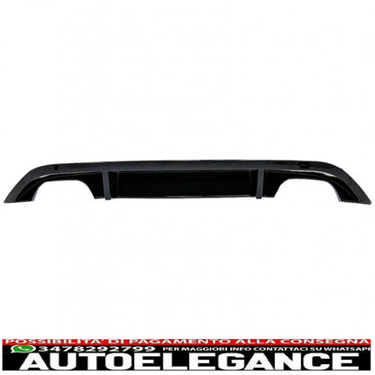Diffusore d'aria mantovana paraurti posteriore adatto per vw golf 7 vii (2013-2016) r design