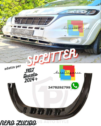 Splitter Anteriore FIAT Ducato 4A Generazione 2014+ Con ABE TÜV