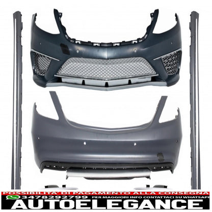 complete body kit with chrome exhaust tips suitable for mercedes w222 s-class (2013-07.2017) s65 design lwb