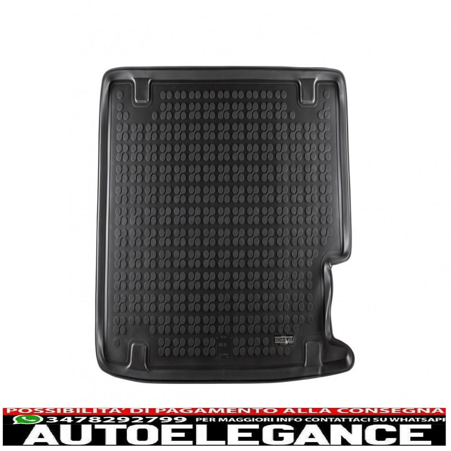 Black rubber trunk mat suitable for bmw x4 (f26) (2014-2018)