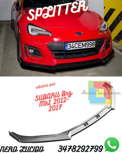 Front Splitter SUBARU Brz Mk1 2012-2017 With TÜV ABE 