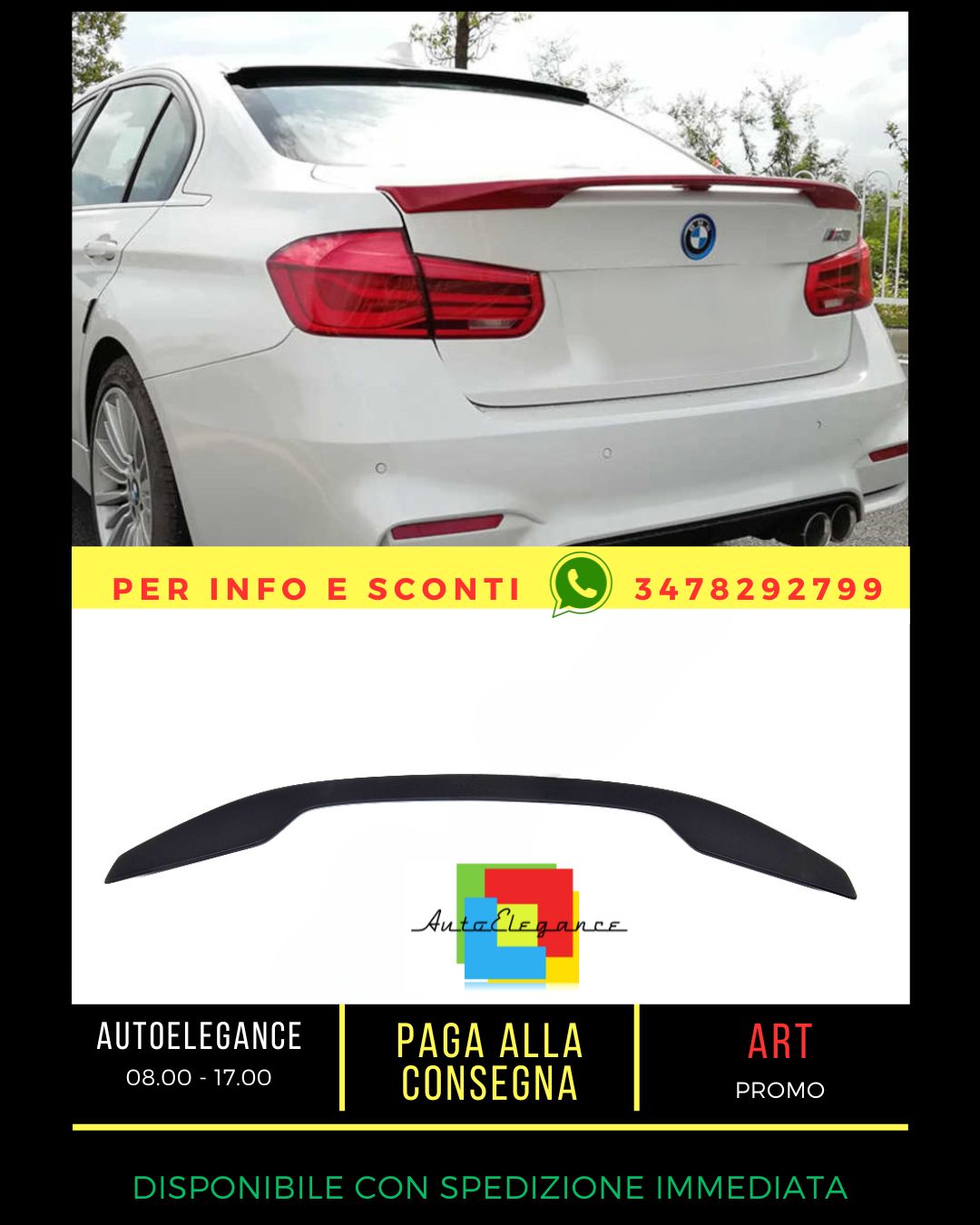 ✨SPOILER SUITABLE FOR BMW 3 F30 2011-2018 Sedan✨