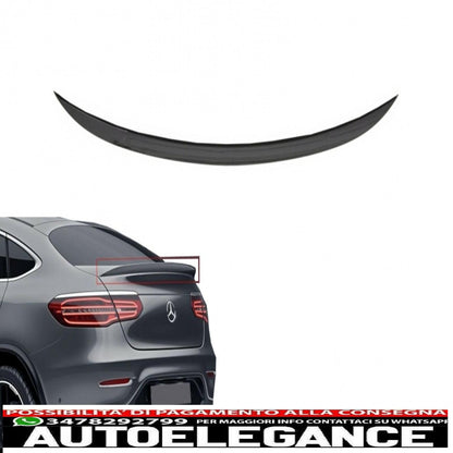 Boot Spoiler Suitable For Mercedes GLC Coupe C253 (2015-up) Piano Black 