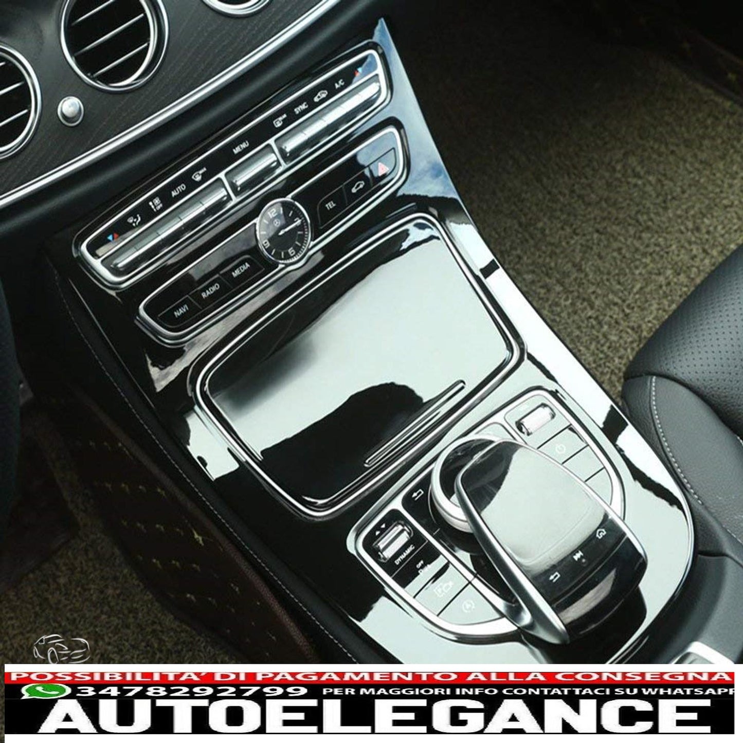 Gloss black center console trim element for w213 e-class - show original titleoriginal text Center console trim element glossy black for w213 e-class