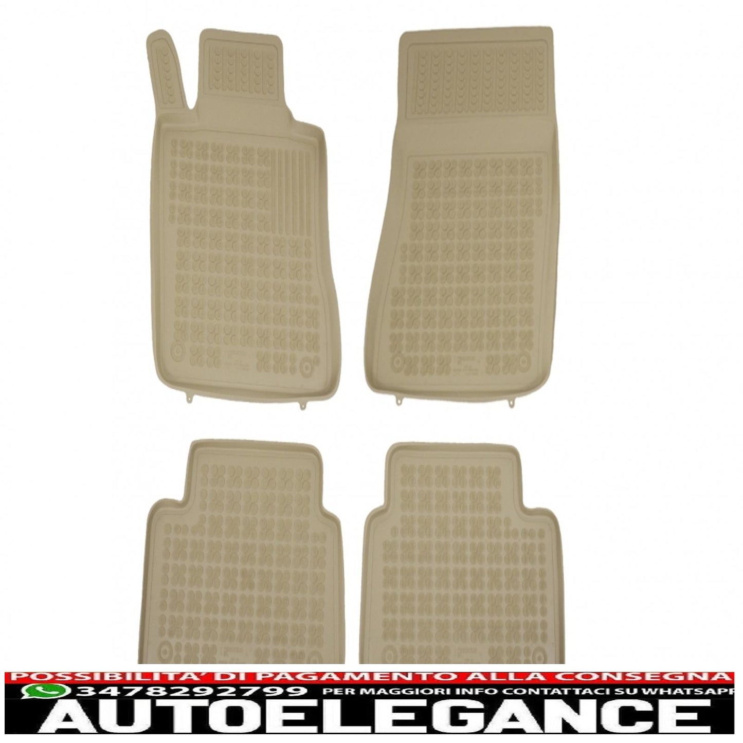 Beige rubber mat suitable for mercedes e class w211 2002-2009