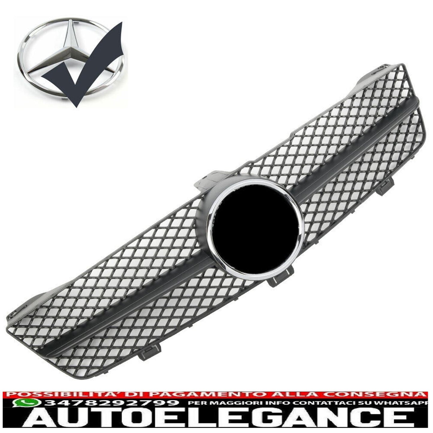 sport grill radiator grill suitable for mercedes w219 cls 2008-2010 matt black - show original titleoriginal textgrill sport kühlergrill passt für mercedes w219 cls 2008-2010 matt schwarz