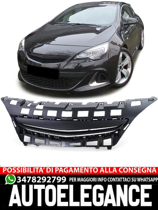 Griglia sportiva senza emblema nera aftermarket compatibile con Opel Astra J GTC 3 porte da 12