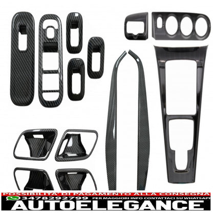 complete kit interior decorative frames suitable for mercedes a w177 v177 (2018-up) carbon film