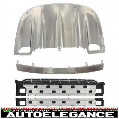 body kit skid plates bumper protectors with running boards side steps off-road suitable for porsche cayenne 958 (2010-2014) 