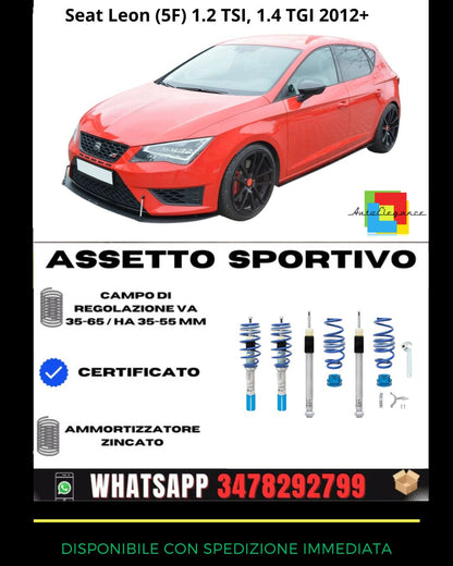 🔥Assetto sportivo ADATTO PER Seat Leon (5F) 1.2 TSI, 1.4 TGI 2012+🔥