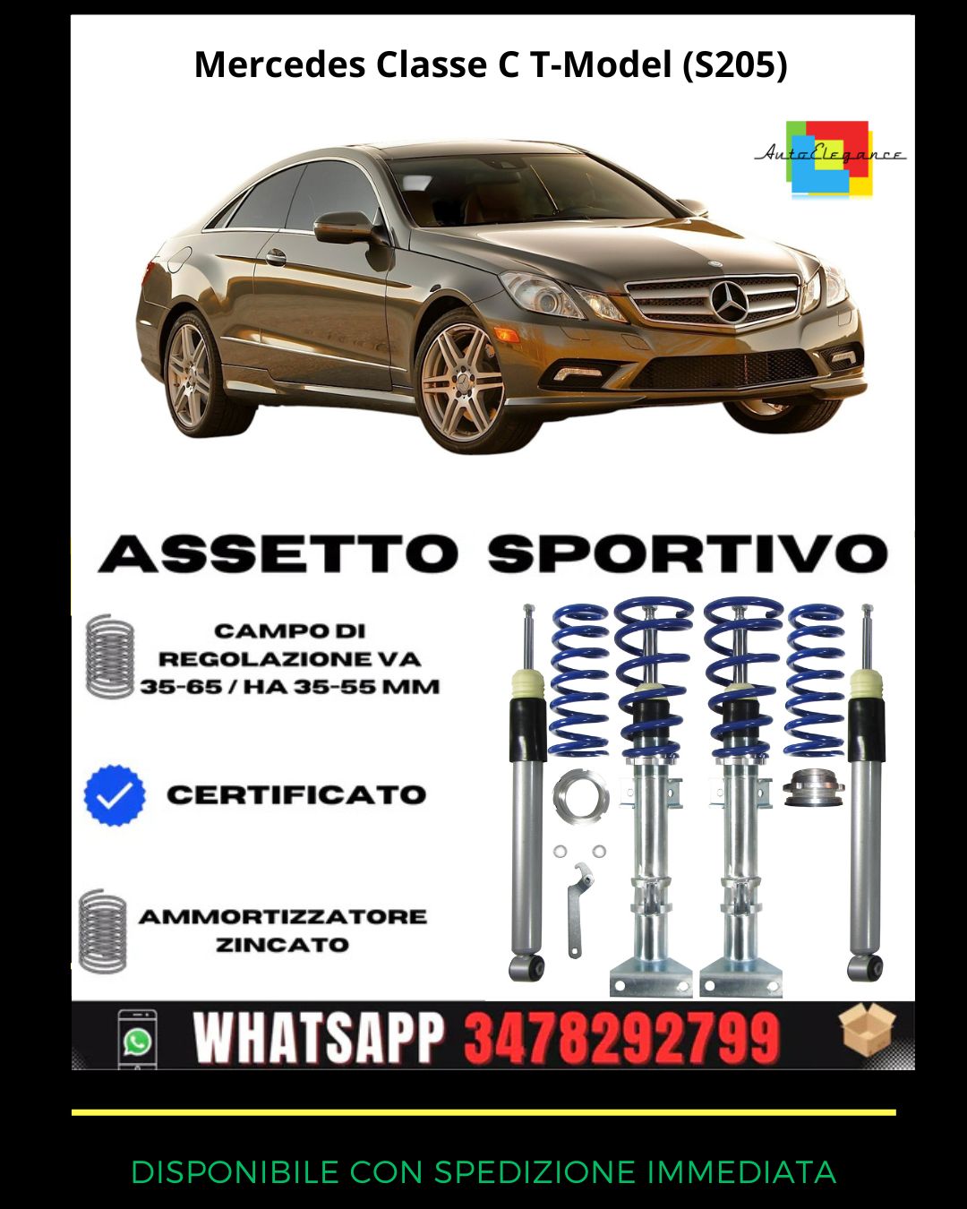 🔥Assetto sportivo ADATTO PER Mercedes Classe C T-Model (S205)🔥