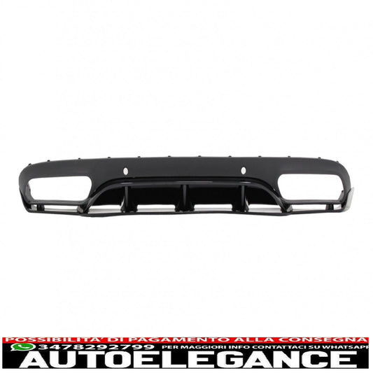 Diffusore posteriore per mercedes classe c c205 a205 coupe cabriolet (2014-2019) c63 edizione 1 design nero pianoforte