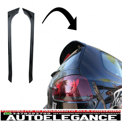 Rear Window Wing Spoiler Fit For VW Golf 6 GTI/R MK6 (2008-2012) Piano Black