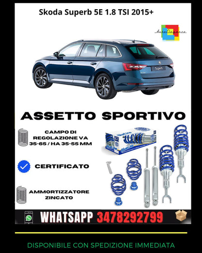 🔥Assetto sportivo ADATTO per Skoda Superb 5E 1.8 TSI 2015+🔥