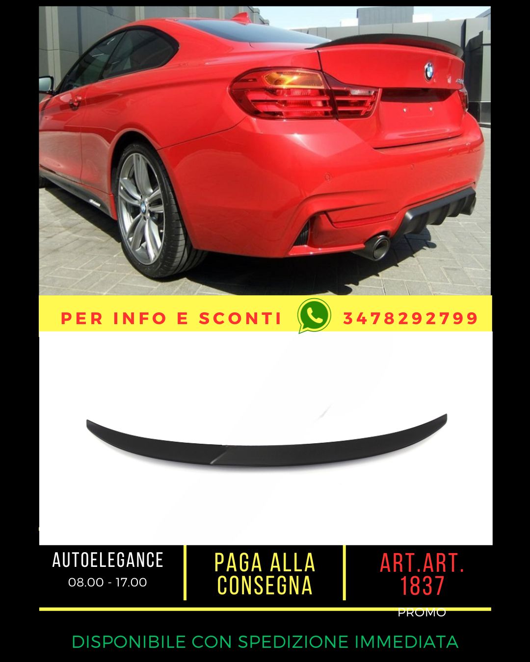 ✨ SPOILER SUITABLE FOR BMW 4 F32/F33 2013-2020 Coupe/Cabrio✨
