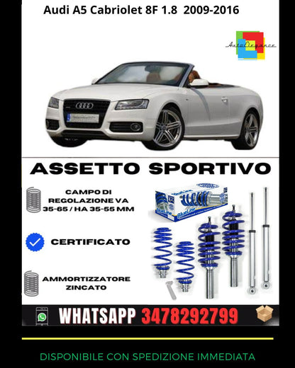 🔥Assetto sportivo ADATTO PER Audi A5 Cabriolet 8F 1.8 TFSI, 2.0 TDI 2009-2016🔥