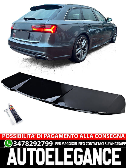 Spoiler posteriore Performance nero lucido aftermarket compatibile con Audi A6 C7 4G 11-18 Avant
