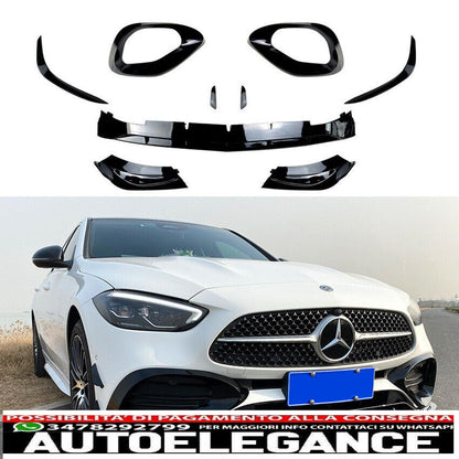 spoiler anteriore labbro spoiler aero adatto per w206 s206 classe c amg line-mostra il titolo originaletesto originalefrontspoiler spoilerlippe spoiler aero passend für w206 s206 c-klasse amg line