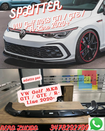 DIVISOR APTO PARA ⭐VW Golf MK8 GTI / GTE / R-Line 2020+ Versión 2⭐