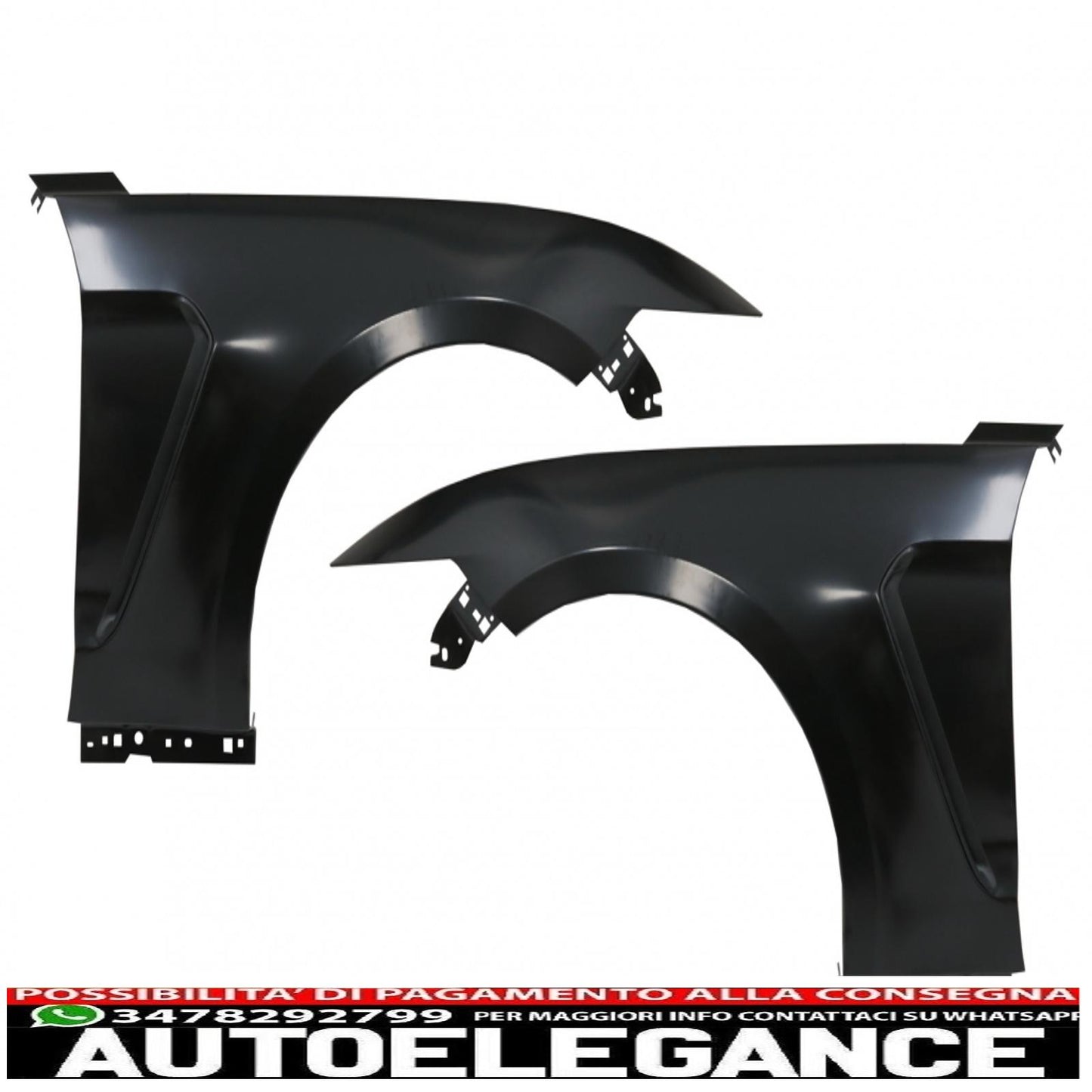 parafanghi anteriori adatti per ford mustang mk6 vi sesta generazione (2015-2017) design gt350