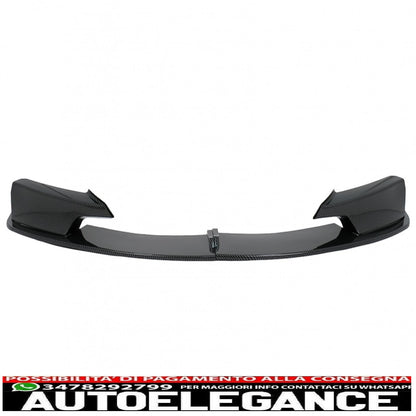 Front bumper spoiler splitter suitable for bmw 3 series f30 f31 (2011-2019) m-performance carbon film covering 