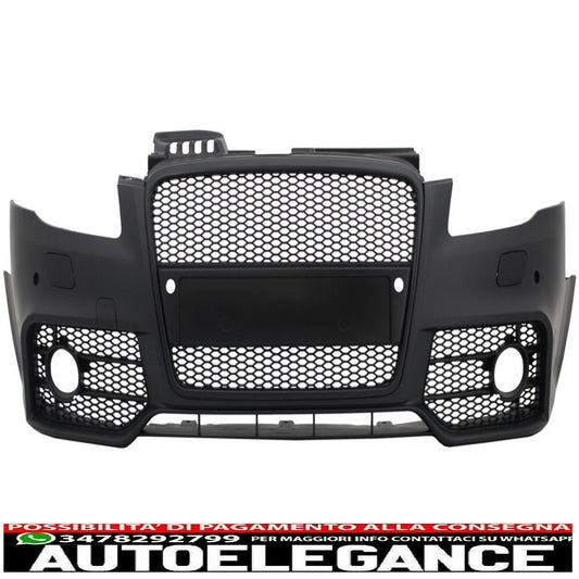 paraurti anteriore con griglia anteriore adatto per audi a4 b7 (2004-2008) rs4 design nero