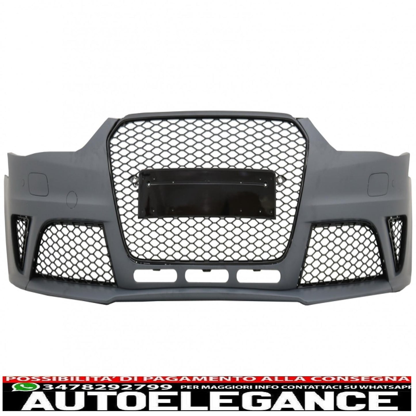 paraurti anteriore adatto per audi a4 b8 facelift (2012-2015) design rs4