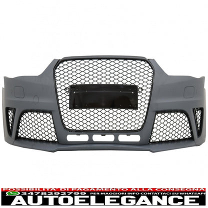 paraurti anteriore adatto per audi a4 b8 facelift (2012-2015) design rs4