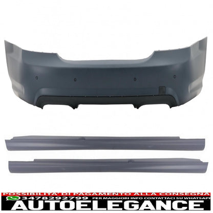 Rear bumper suitable for mercedes s class w221 (2005-2010) s65 design with side skirts