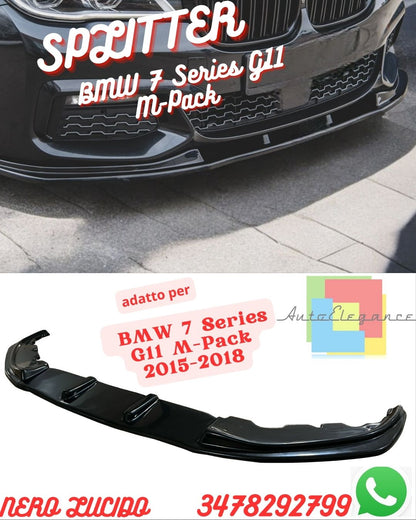 ⭐SPLITTER ADATTO PER BMW 7 Series G11 M-Pack 2015-2018 ⭐