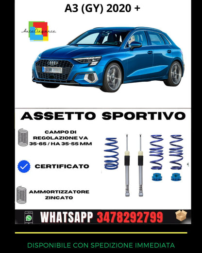 🔥Assetto sportivo ADATTO PER Audi A3 (8GY) 2020-🔥