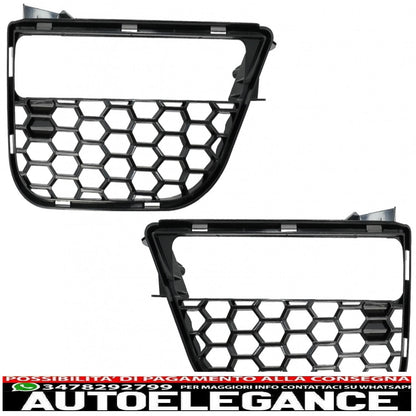 Copri fendinebbia griglie laterali adatto per BMW Serie 5 G30 G31 (2017-up) M5 Design Piano Black AUTOELEGANCERICAMBI