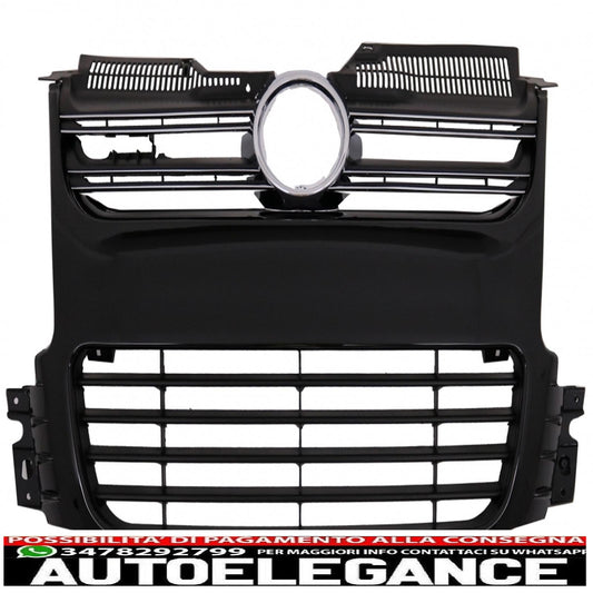 front grill suitable for vw golf 5 v (2003-2009) r32 design black