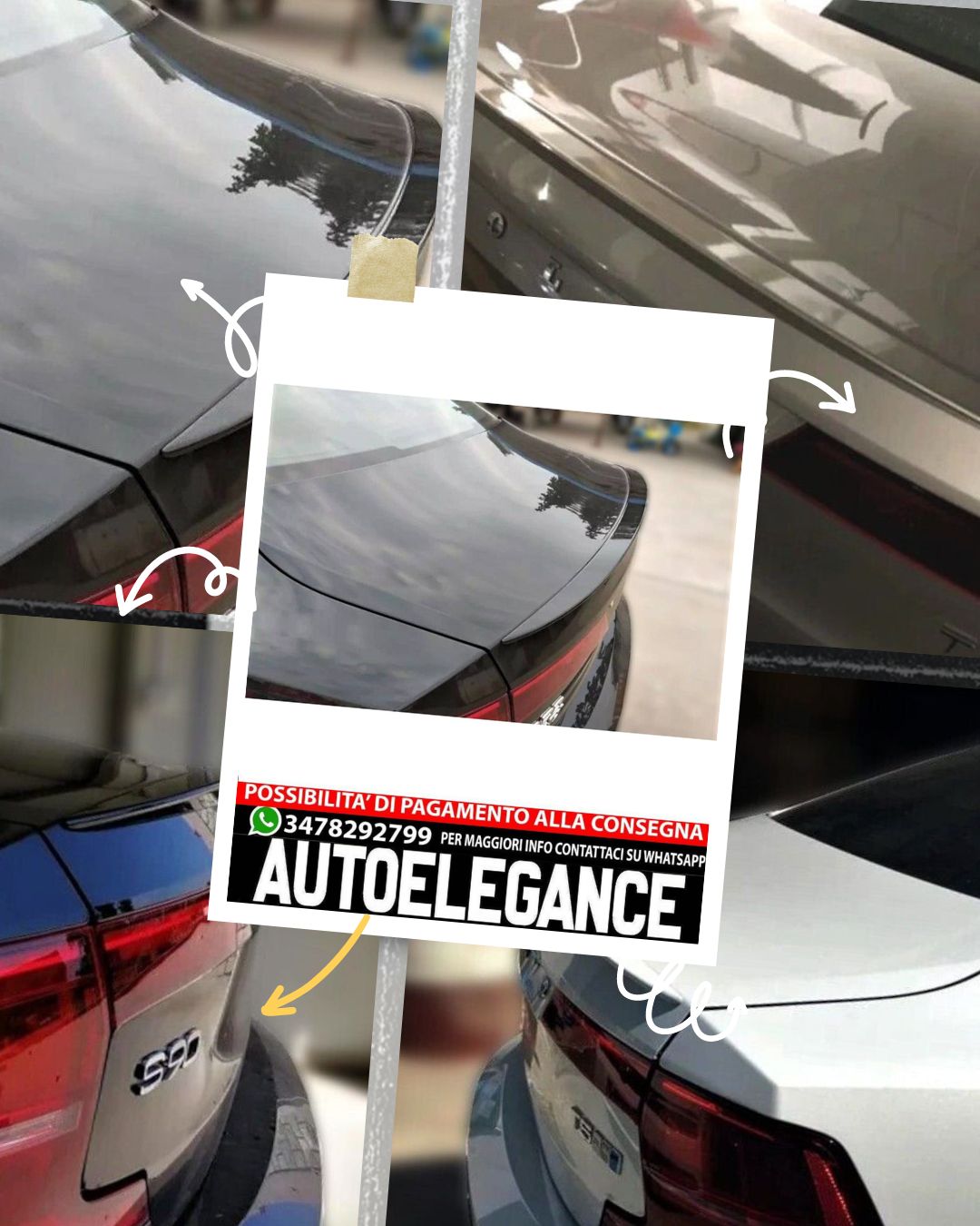 SPOILER adatto per Volvo S90 2016+