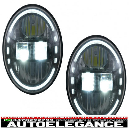 Fari a led Cree da 7 pollici angel eye halo drl adatto per Jeep Wrangler JK TJ LJ JL Land Rover Defender Mercedes W463