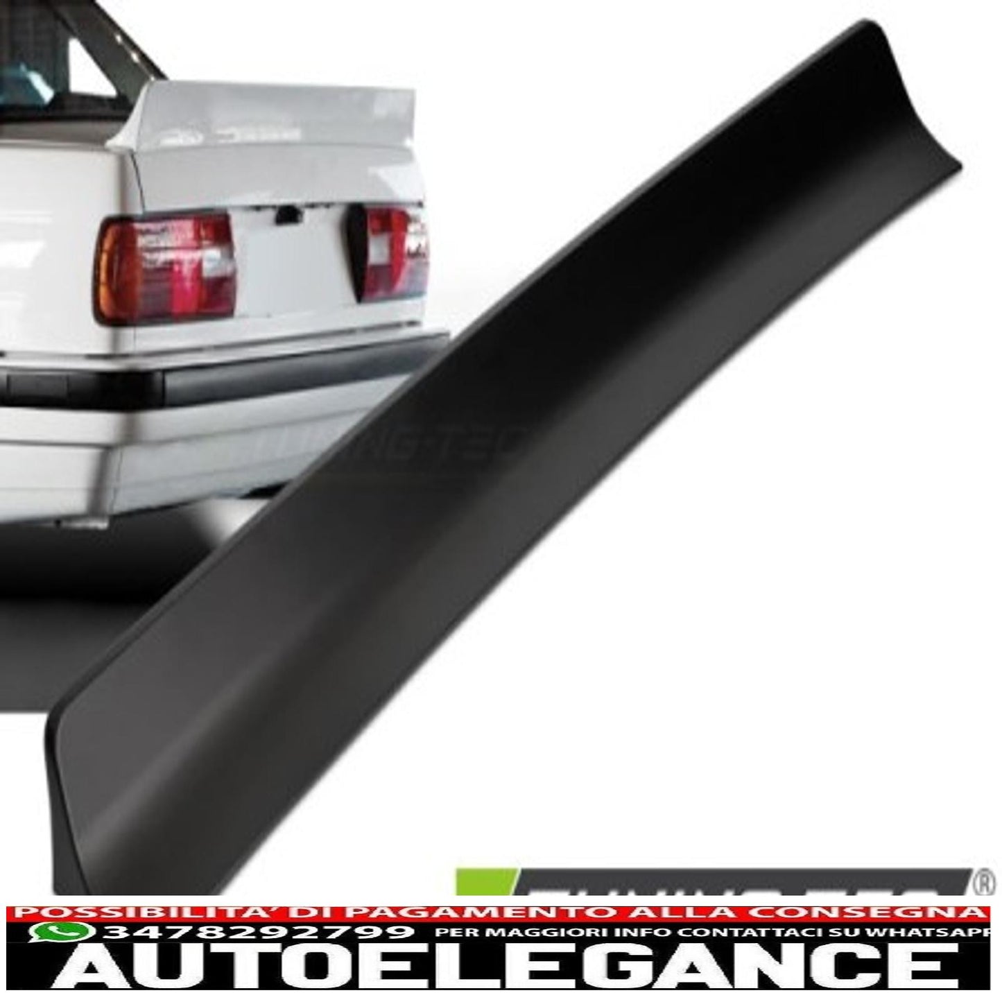 Spoiler per bagagliaio stile coniglietto a razzo adatto per BMW E30 82-90
