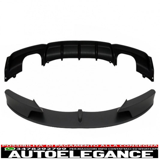 Front Bumper Spoiler with Rear Diffuser Suitable for BMW 3 Series F30 F31 (2011-up) Sedan Touring M Performance Package