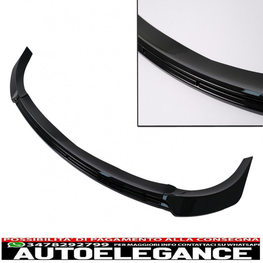 Labbro spoiler aggiuntivo per paraurti anteriore adatto per Tesla Model Y (2020-up) Piano Black