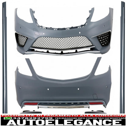 kit carrozzeria adatto per mercedes w222 classe s passo lungo (2013-06.2017) minigonne laterali versione lunga terminali marmitta