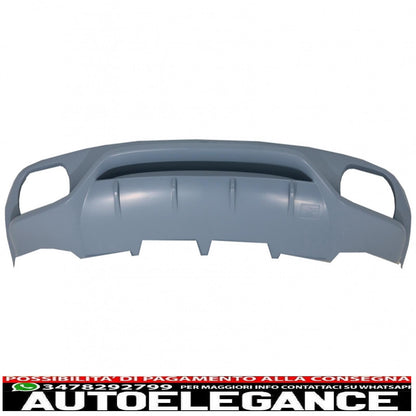 Diffusore mantovana paraurti posteriore adatto per audi a4 b8 berlina pre restyling (2007-2012) ab-design