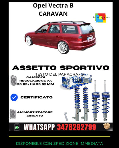 🔥Assetto sportivo ADATTO PER Opel Vectra B anche modelli caravan🔥