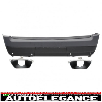Rear Bumper with Exhaust Tips suitable for Range Rover Vogue IV L405 (2013-2017) Facelift look update 2018+
