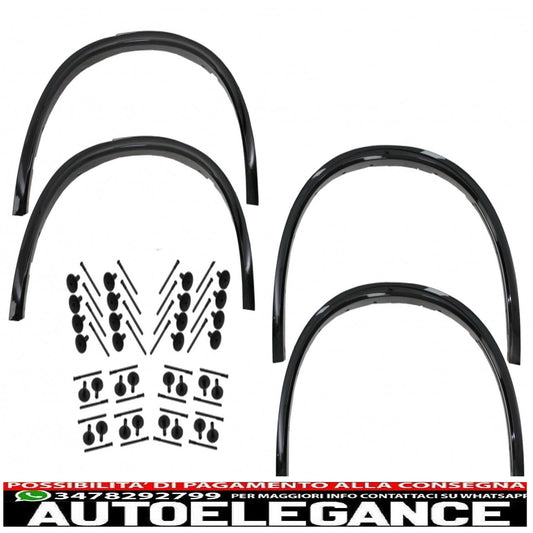 parafanghi per passaruota nero pianoforte con 32 clip in plastica per auto adatti per BMW X5 F15 (2014-2018) m design