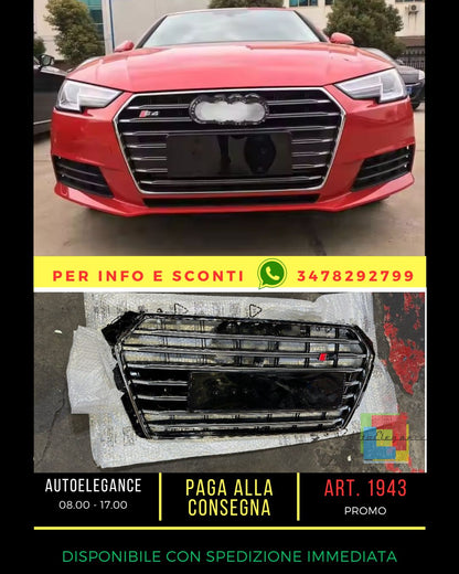 ⭐1943 GRIGLIA A4 B9 2015-2019 LOOK S4 NERA PROFILI CROMATI⭐