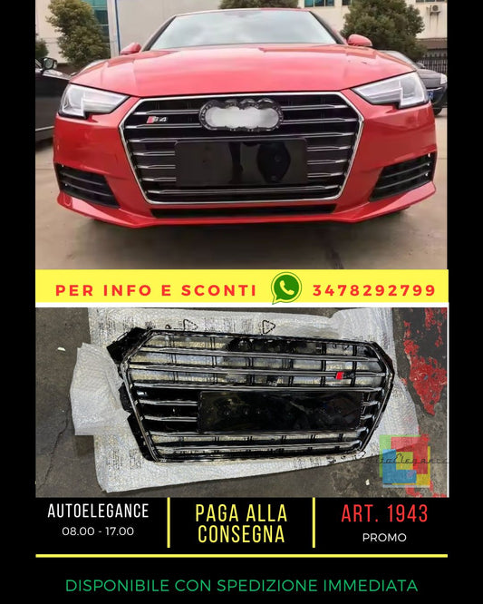 ⭐1943 GRIGLIA A4 B9 2015-2019 LOOK S4 NERA PROFILI CROMATI⭐
