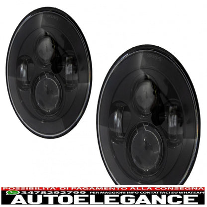 7 Inch Cree LED Headlights Fit For Jeep Wrangler JK TJ LJ Land Rover Defender Mercedes W463 Black 