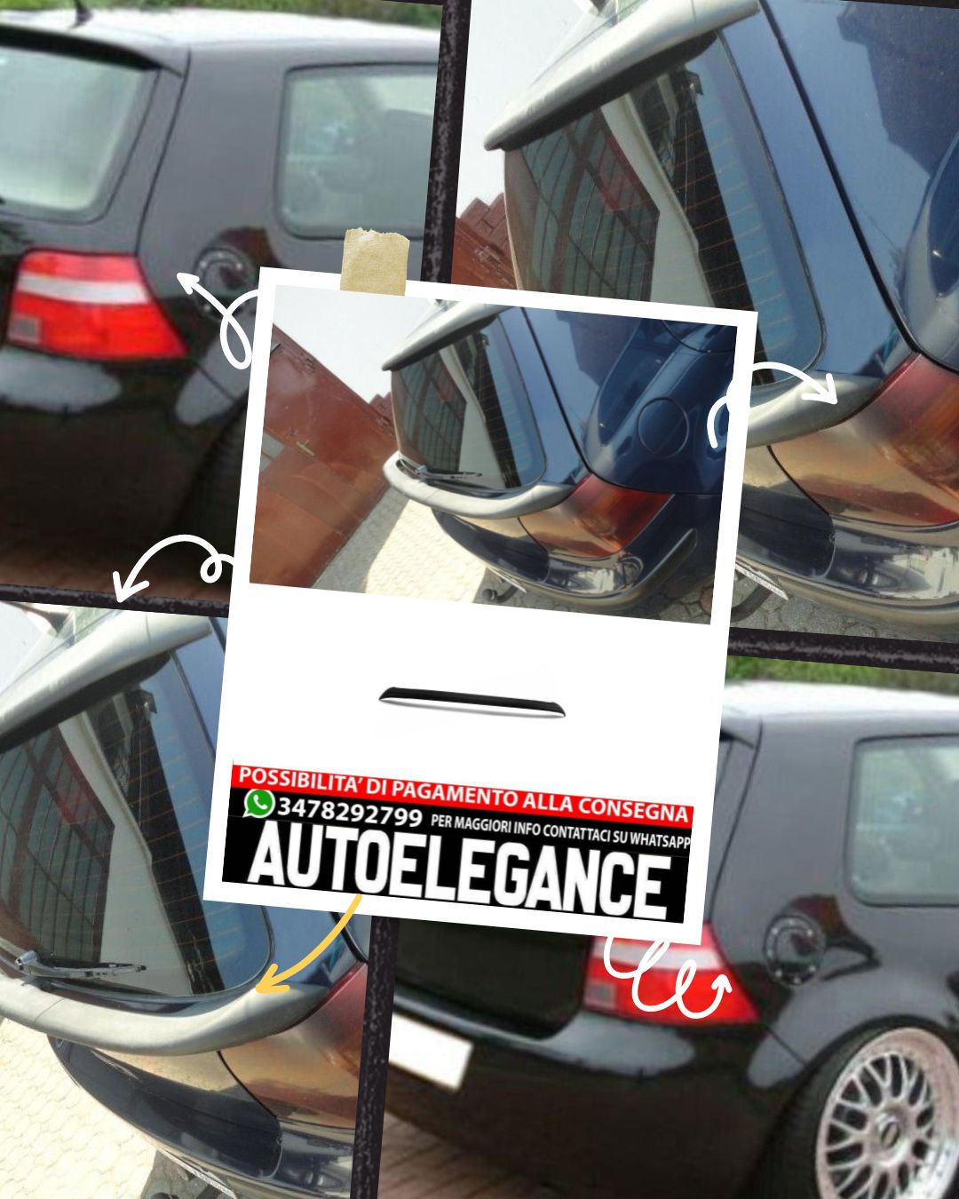 SPOILER adatto per VW GOLF 4 1997-2006