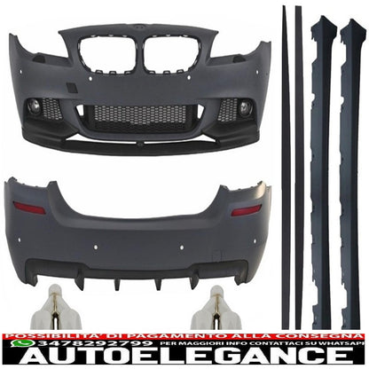 complete body kit suitable for BMW F10 5 series (2011 onwards) m-performance design with m-power exhaust tips
