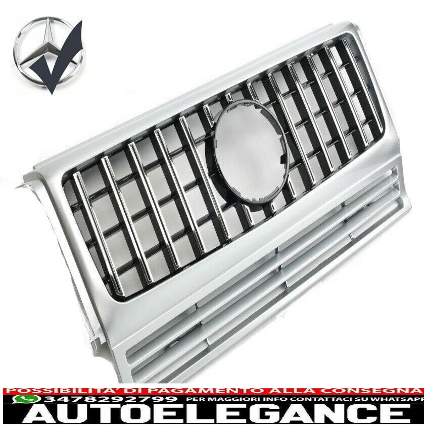 Sport radiator grille suitable for mercedes w463 g 1990-2018 panamericana gt o...