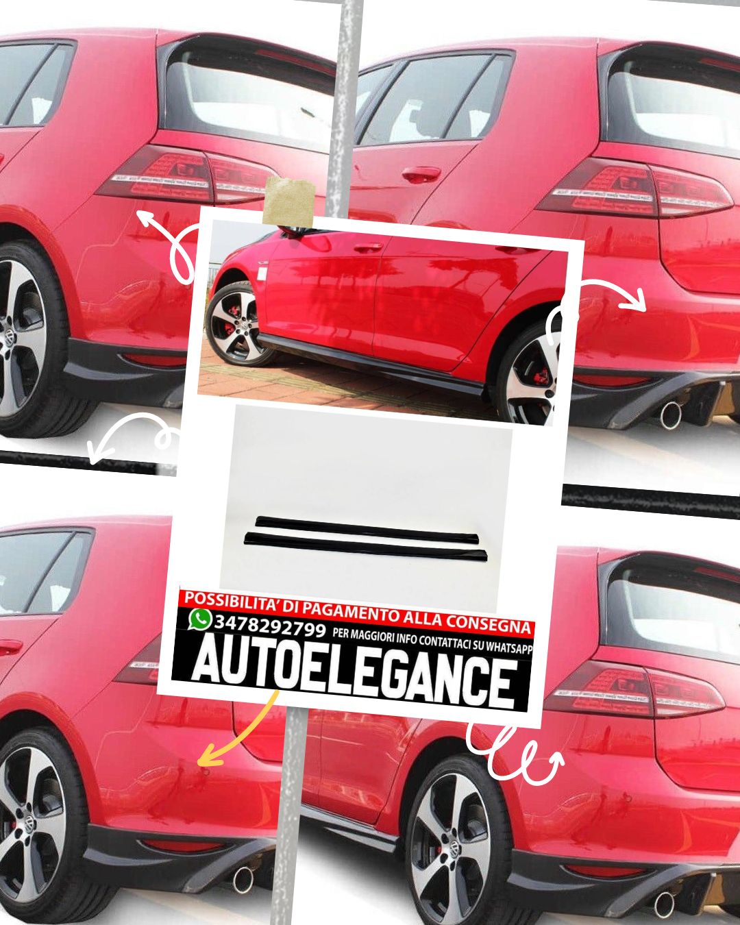 MINIGONNE adatto per VW Golf 7 2012-2020